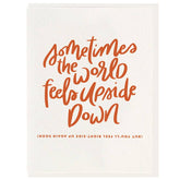 Upside Down Greeting Card